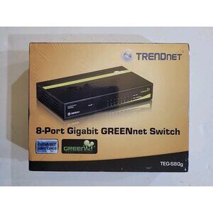 Trendnet 8-Port Gigabit Greennet Switch TEG-S80g NEW FACTORY SEALED
